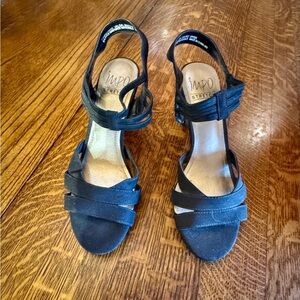 Impo Black Strappy Heels